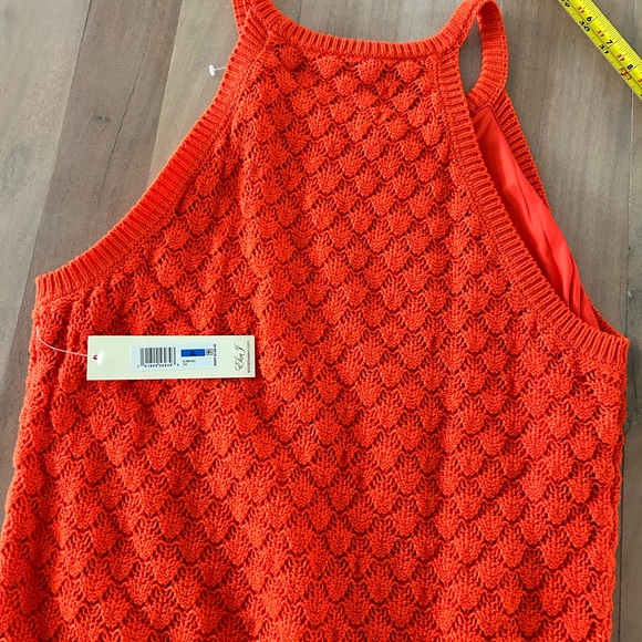 NWT ELIZA J CROCKET LINED HALTER DEEP ORANGE DRESS XL - Picture 11 of 11